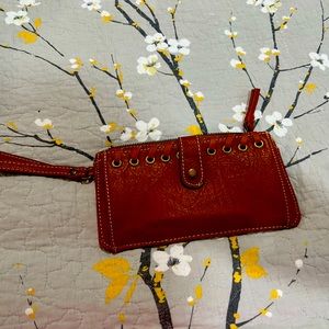 Gently used brown wallet